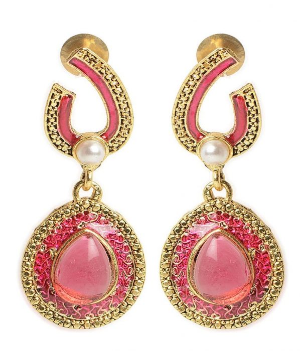 Pink Coloured Earrings