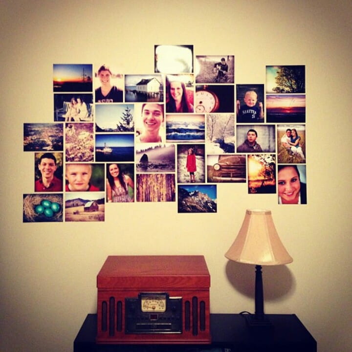 photo-wall-arrangement,wall color