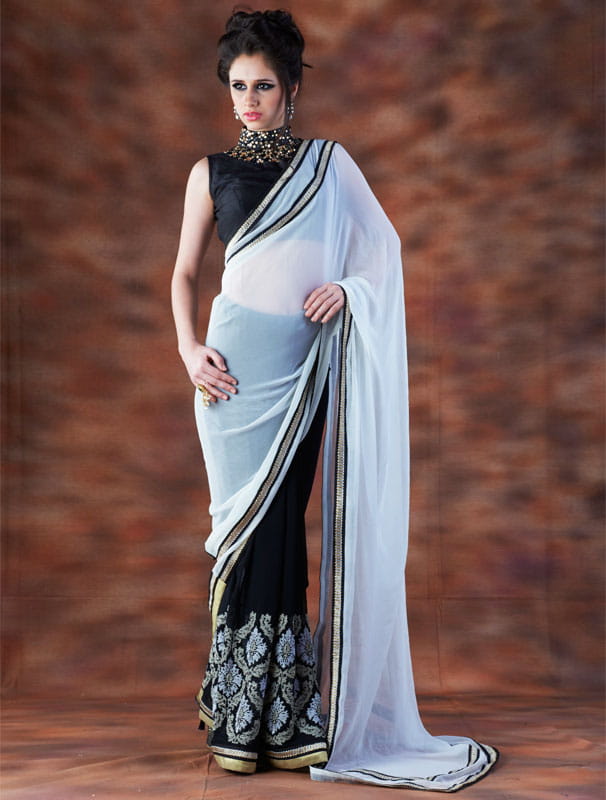 ट्रेंडी साड़ी ड्रेपिंग स्टाइल trendy saree draping styles
