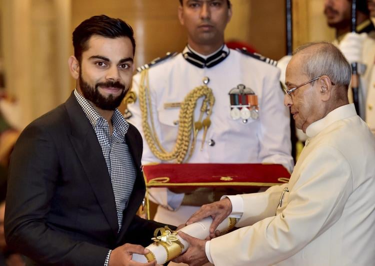 virat kohli padma shri