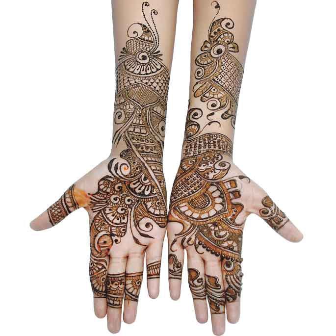 Indo Arabic and Indian Mehandi Designs