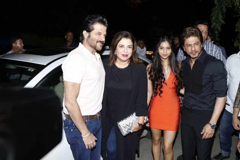 Anil-Kapoor-Farah-Khan-Suhana-and-SRK-at-the-opening-of-Arth