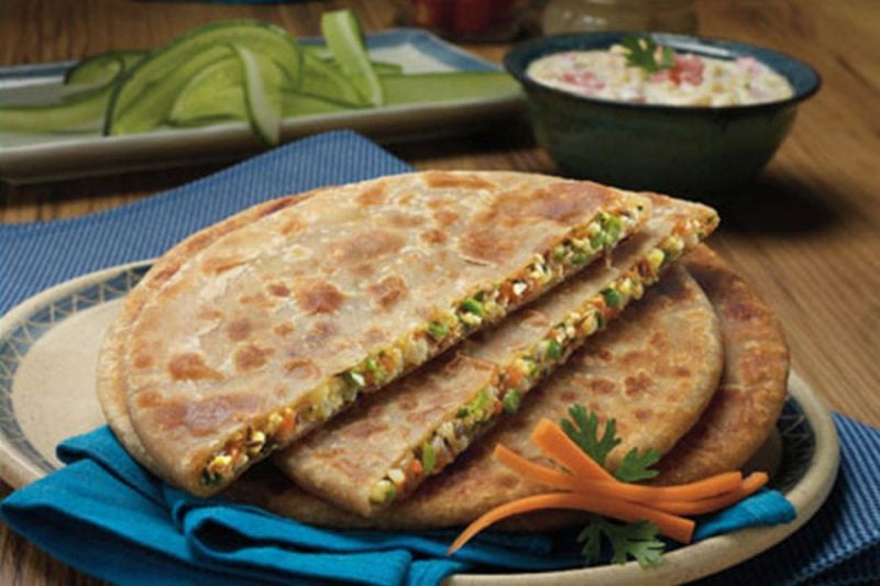 Paneer-Veg Stuffed Paratha