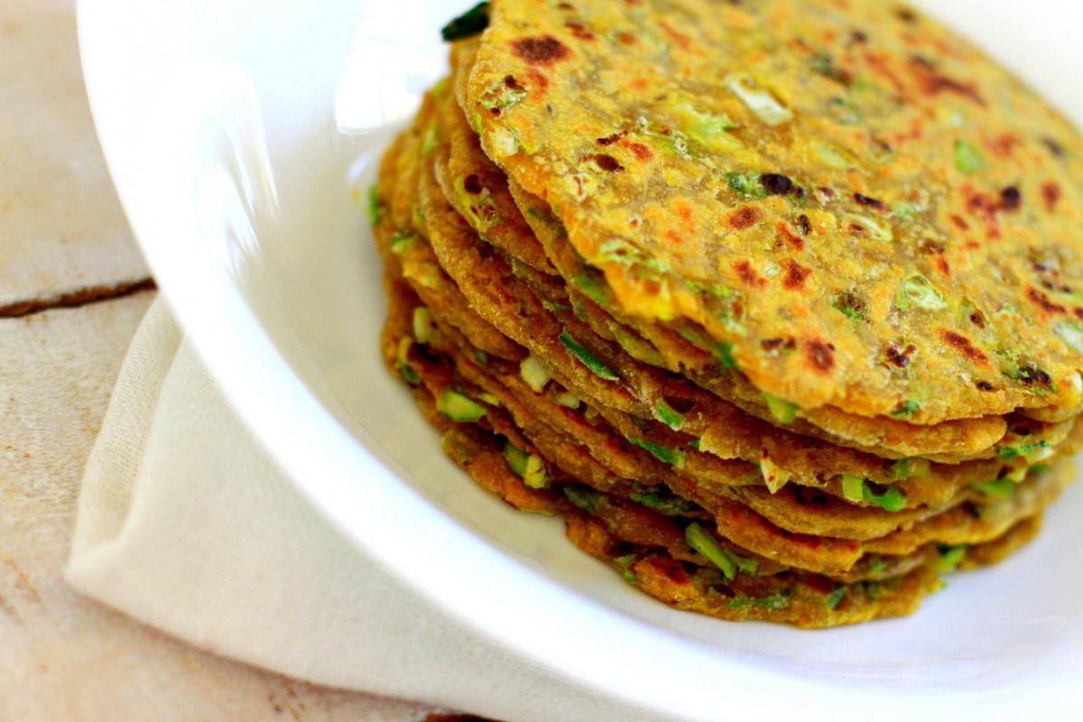 Cabbage-Spinach Paratha