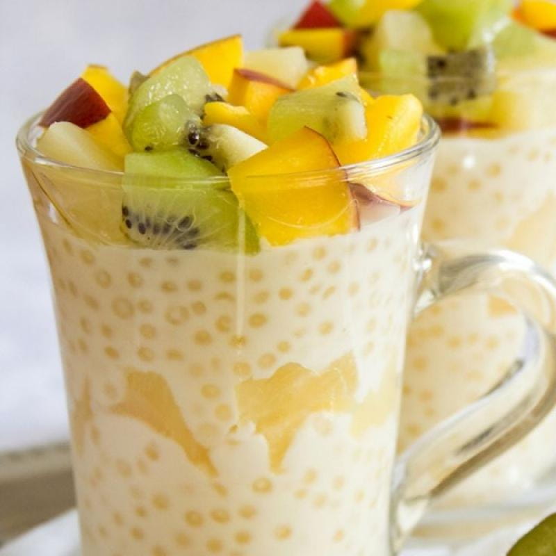 Mix Fruits-Sabudana Pudding