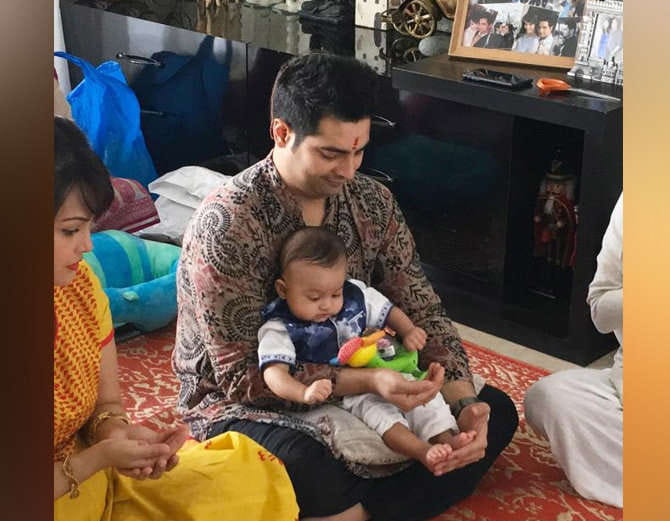 Karan Mehra Son Kavish Annaprashan Ceremony