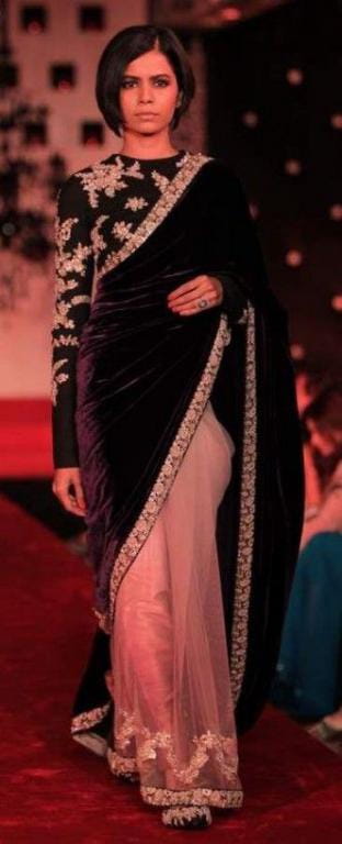 Velvet Saree Like Anushka In This Wedding Season