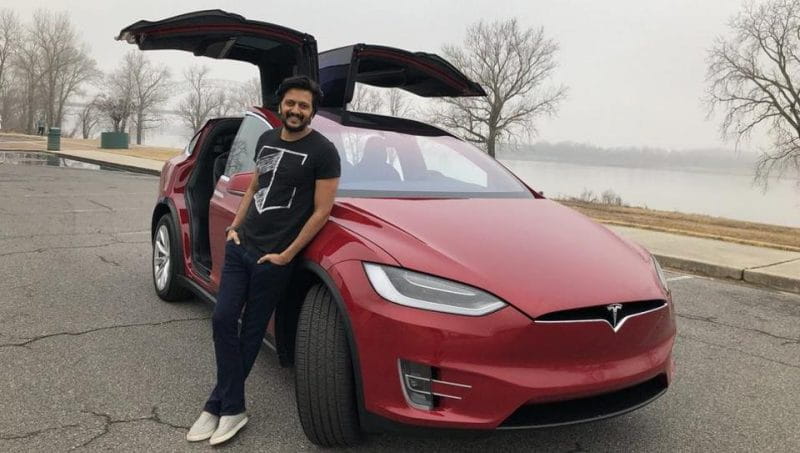 Tesla SUV, birthday boy Riteish Deshmukh