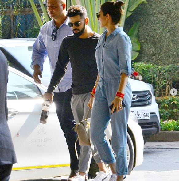 Virushka Reached Hotel For Reception
