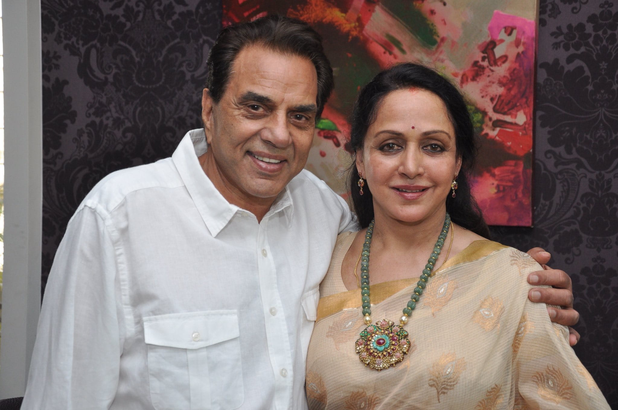 Hemamalini, Cute And Romantic Pictures On Dharamji’s Birthday