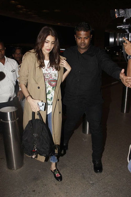 Anushka Sharma, Virat Kohli, Leaves For Switzerland