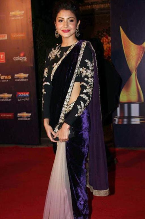 Velvet Saree Like Anushka In This Wedding Season