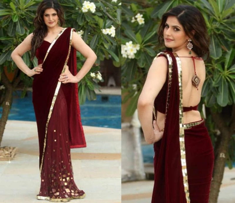 Velvet Saree Like Anushka In This Wedding Season