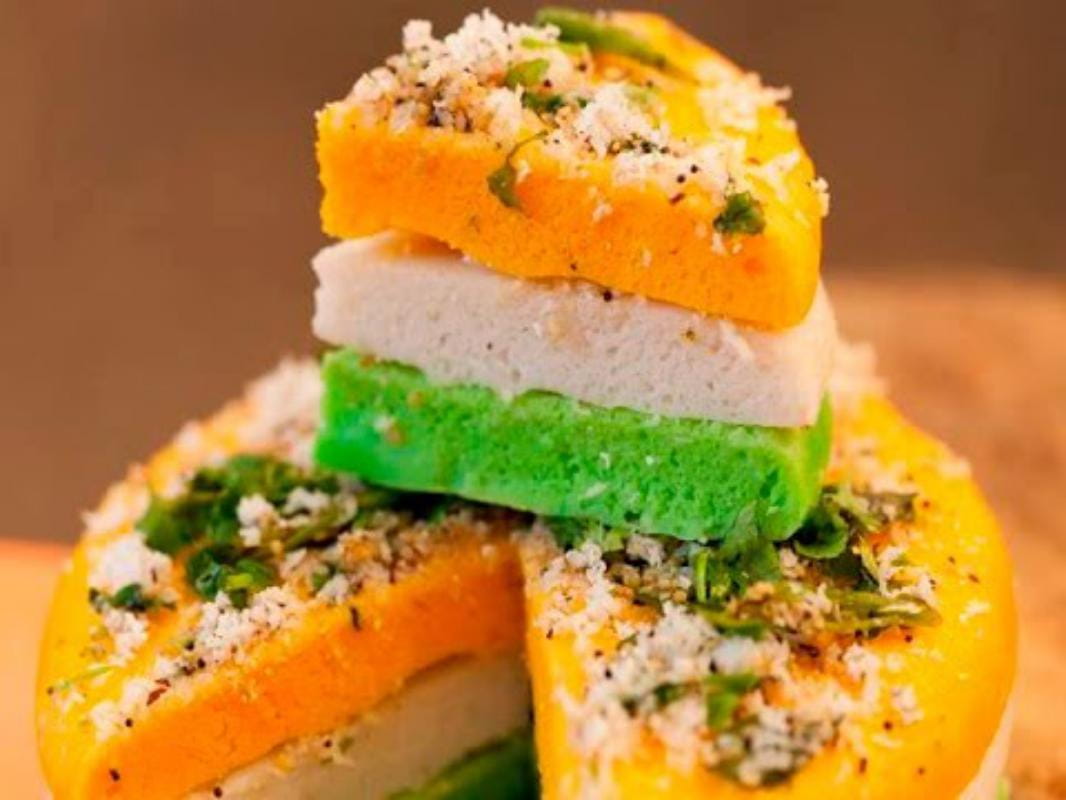 Tiranga Dhokla