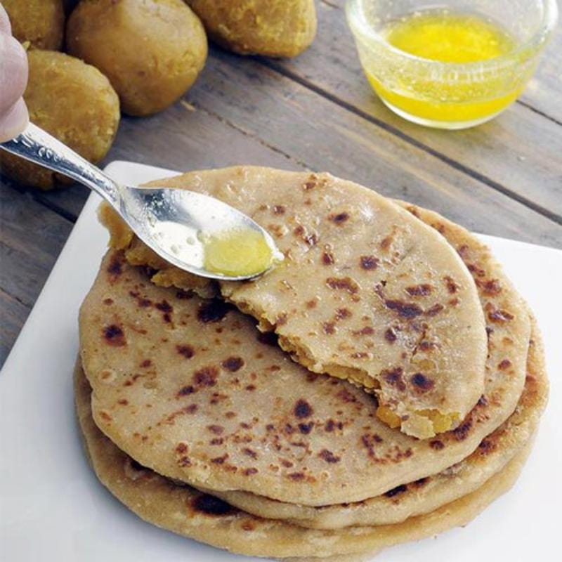 Stuffed Jaggery Paratha