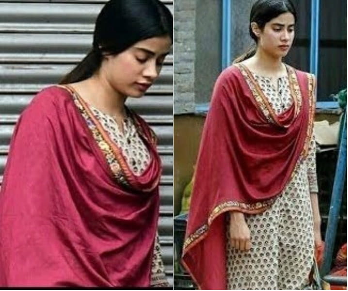 new pic of Janhvi kapoor from the set of Dhadak