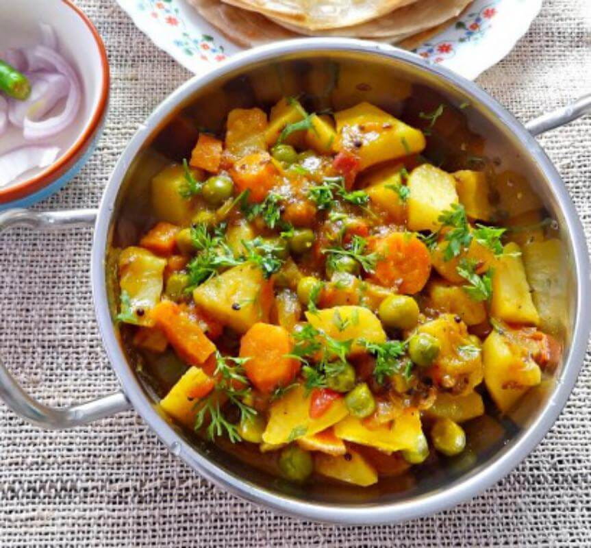 Dinner Ideas, Aloo-Gajar-Matar