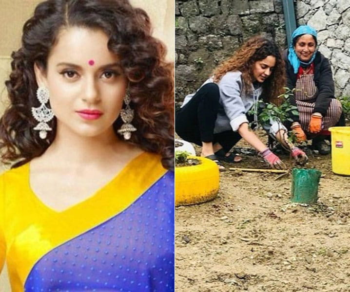 kangna Ranaut, 31 plants, on her 31st Birthday