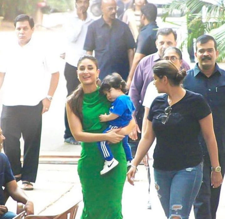 Taimur Ali Khan, mehboob studio, with mommy Kareena