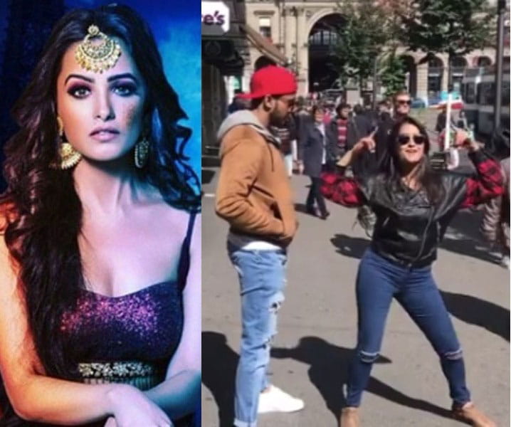 Anita Hassanandani, Dance, on the street, Switzerland