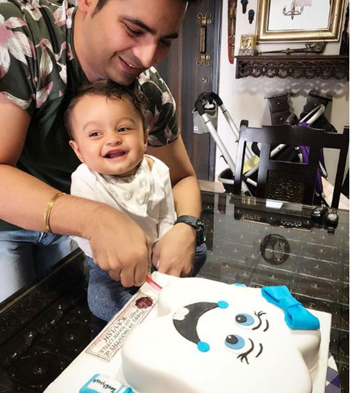 Karan Mehra, Nisha Rawal, celebrate, son's 10th month Birthday