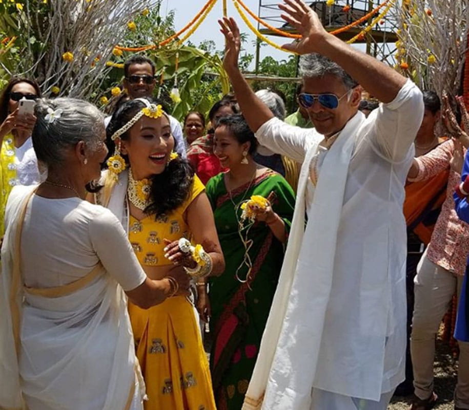 Milind Soman, Ankita Konwar, married couple, wedding pics
