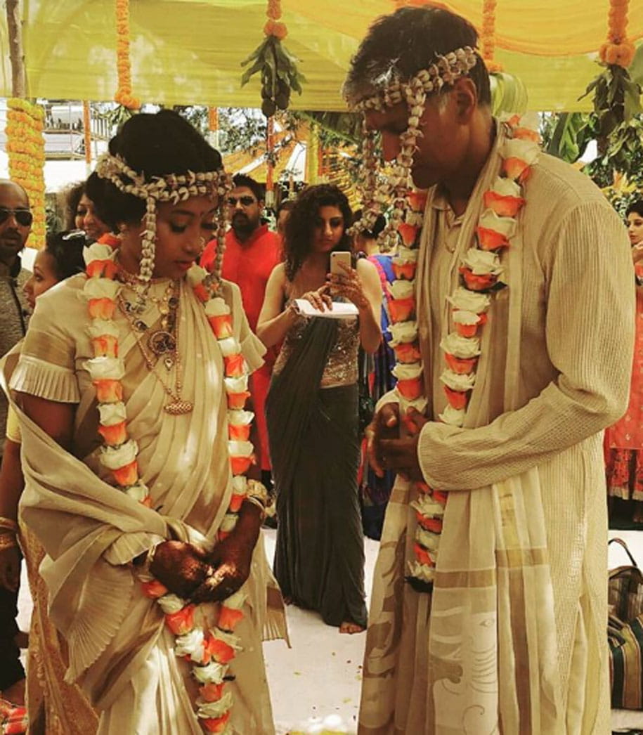 Milind Soman, Ankita Konwar, married couple, wedding pics