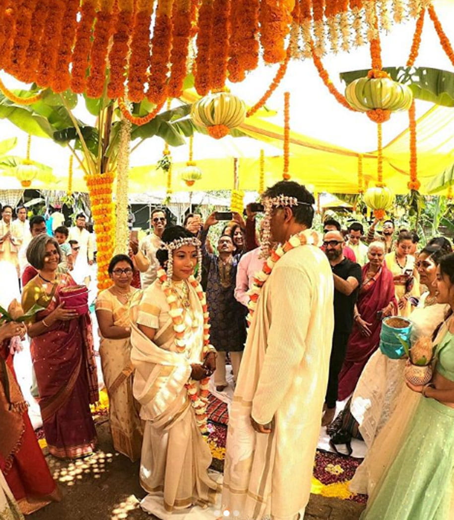 Milind Soman, Ankita Konwar, married couple, wedding pics