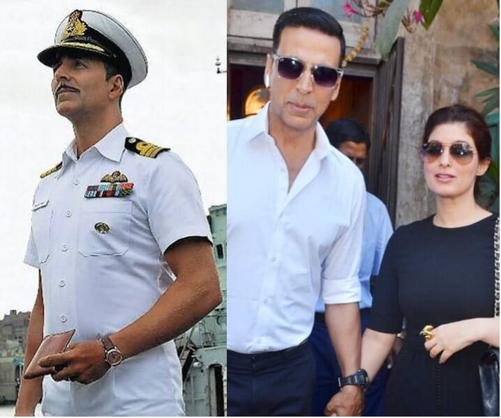 Akshay Kumar, Twinkle Khanna, naval uniform