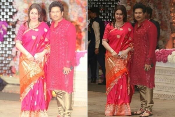 Sachin Tendulkar with wife Anjali