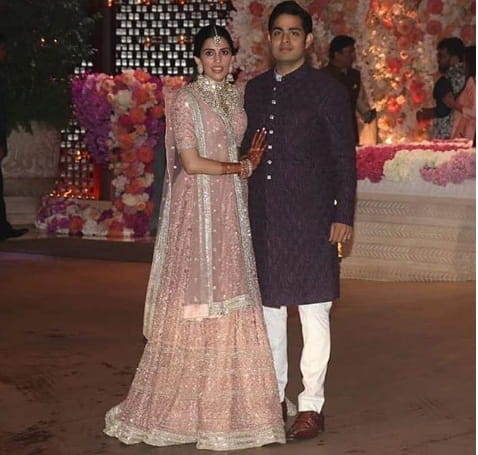 Shloka Mehta and Akash Ambani