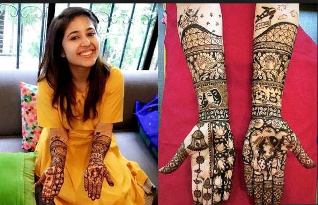 Mehandi designs, Shweta tripathi