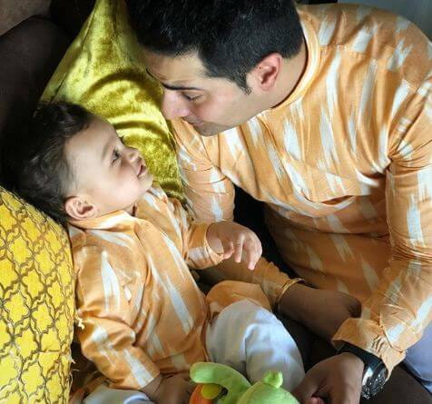 Karan Mehra and Son