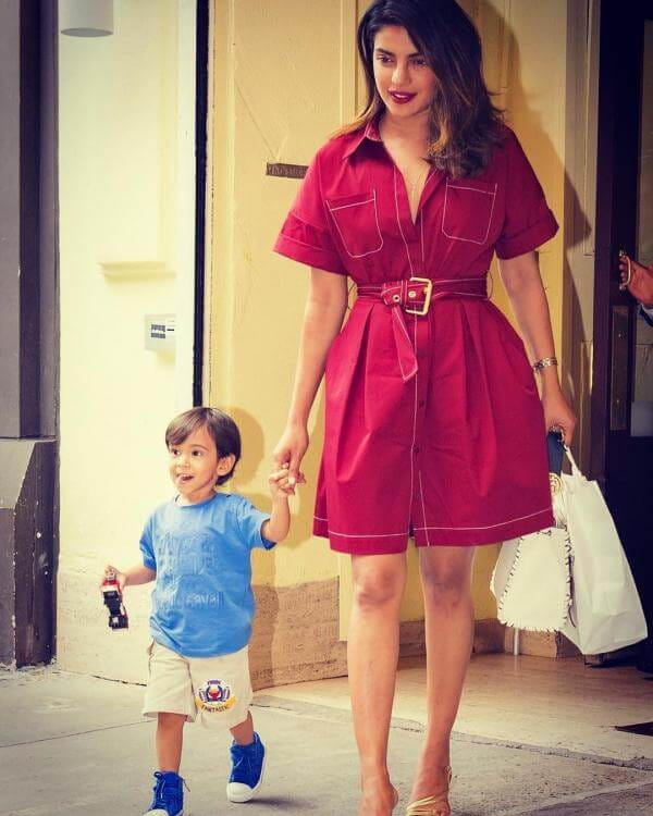 Priyanka Chopra With Niece Ahil Sharma