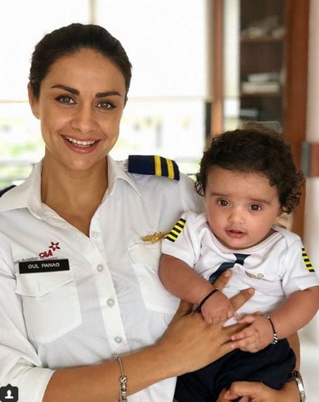 Gul Panag with son