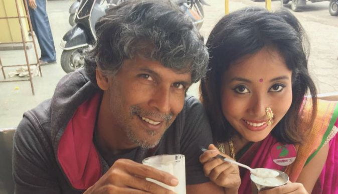 Milind Soman and His Wife Ankita Konwar