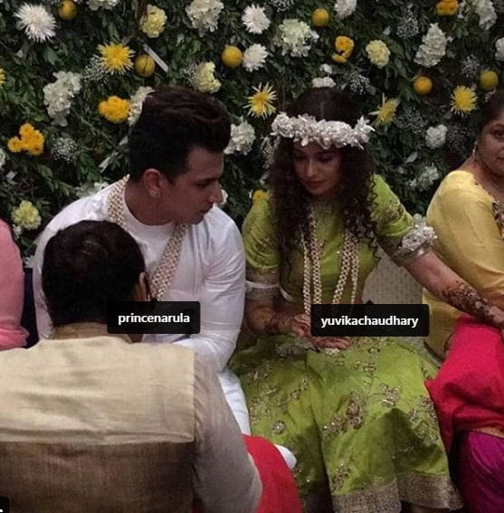 Yuvika Chaudhary And Prince Narula's Mehendi Celebration