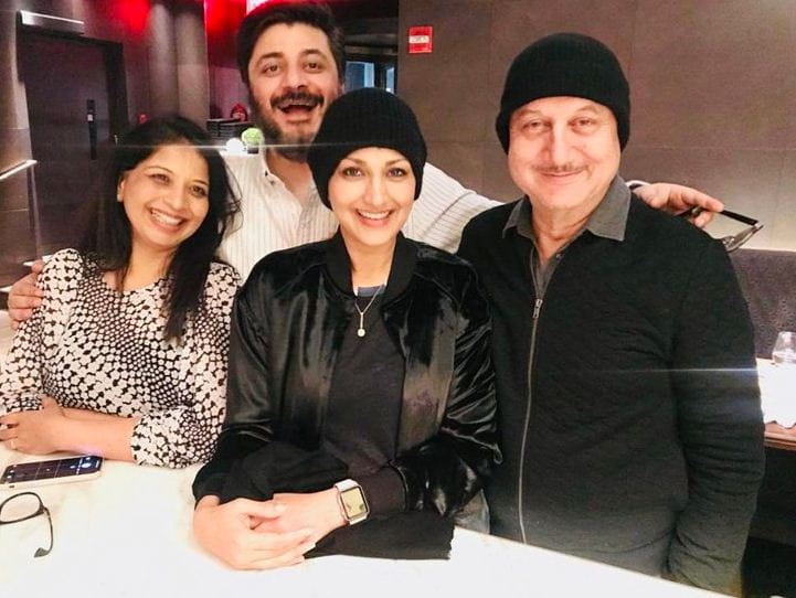 Sonali Bendre and Anupam Kher