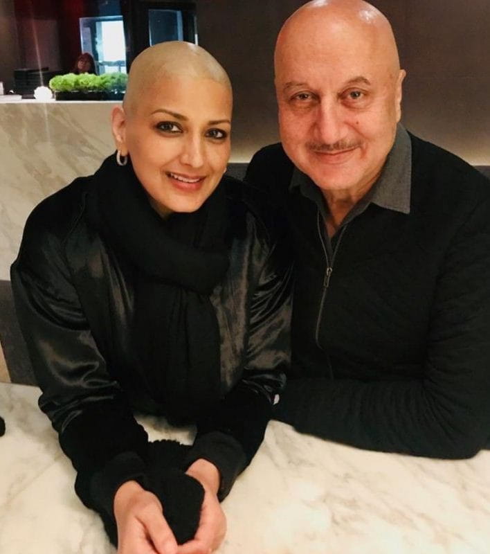 Sonali Bendre and Anupam Kher