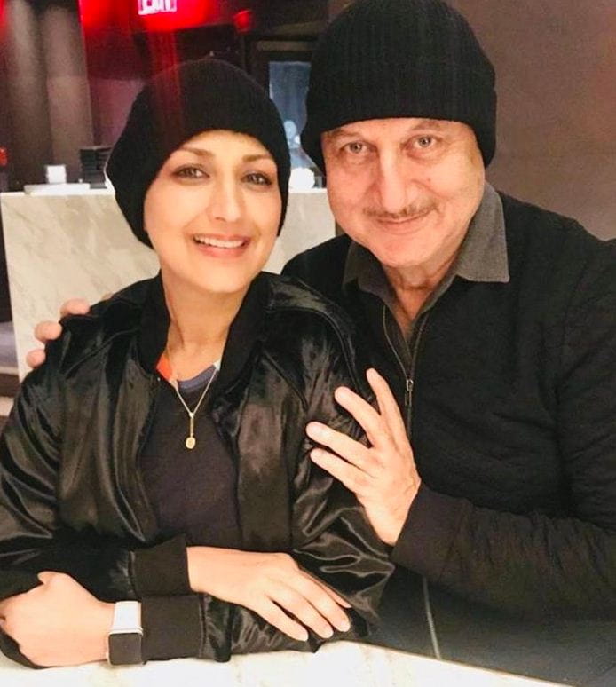 Sonali Bendre and Anupam Kher