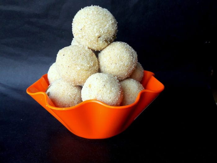 Semolina coconut ladoo