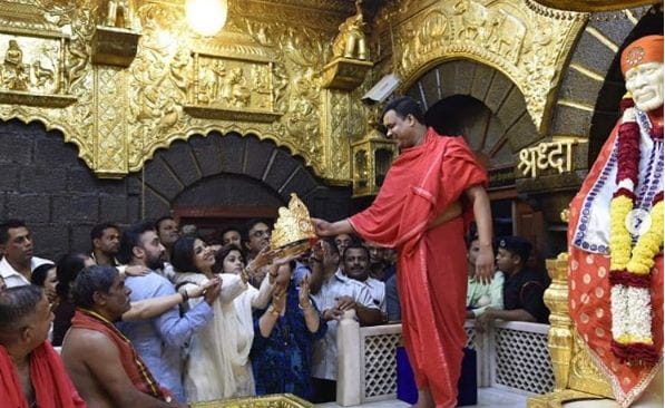 Shirdi Saibaba Gold Crown