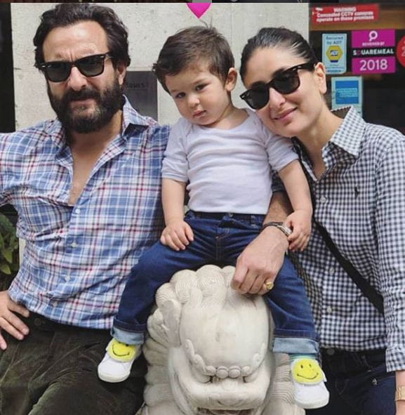 Saif and Kareen With Taimur