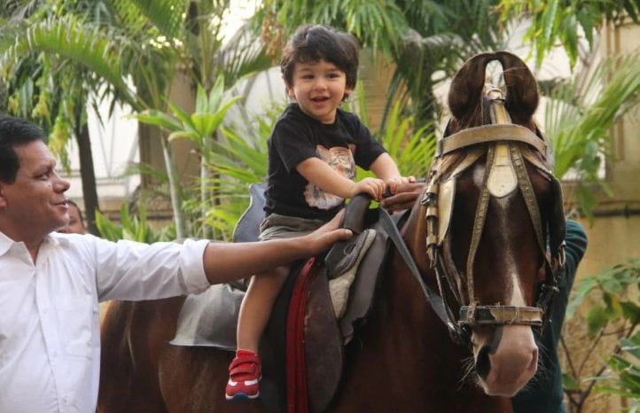 Taimur horse ride
