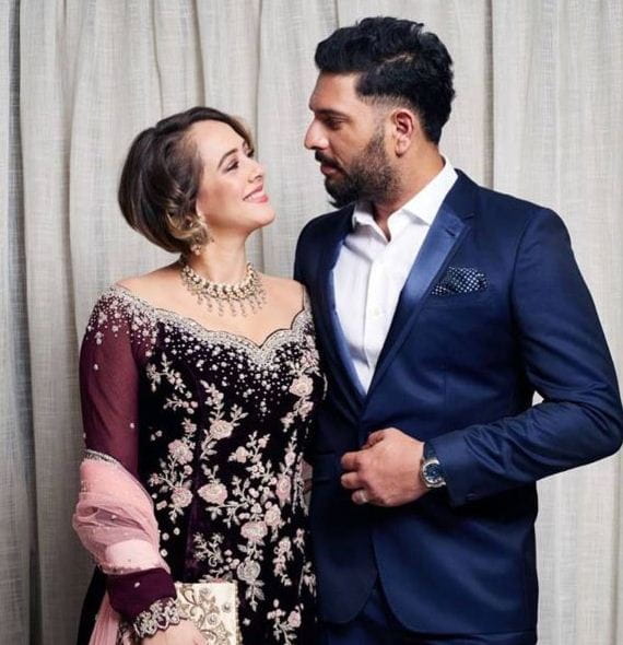 Yuvraj Singh and Hazel Keech