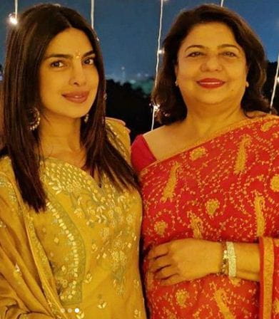 Priyanka With Her Mother