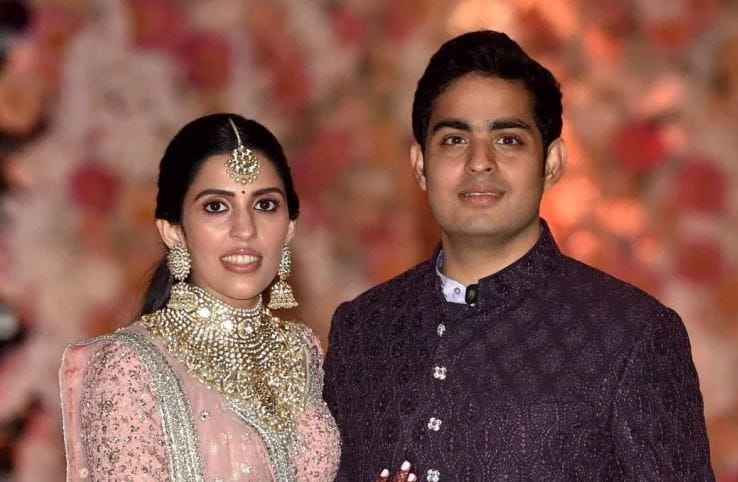 Akash Ambani and Shloka Mehta