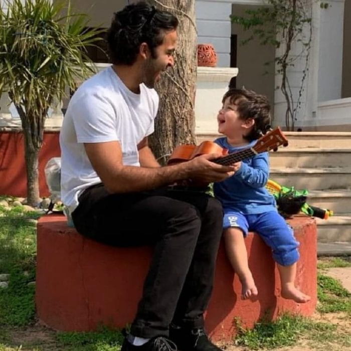 Taimur Playing Guitar