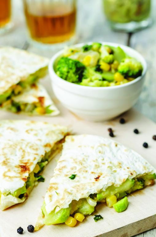 Broccoli Cheese Quesadilla