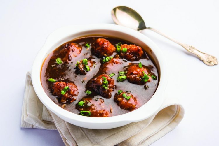 Vegetable Balls in Hot Garlic Sauce